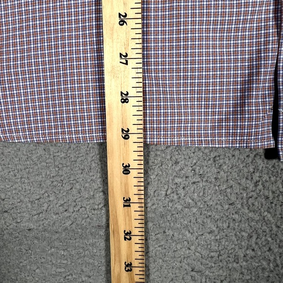 David Donahue Shirt Mens 18.5 34/35 Plaid Button Up 100% Cotton Casual Preppy - Picture 6 of 11